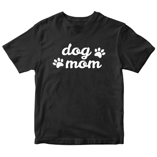 Dog Mom Kids T-shirt | Black