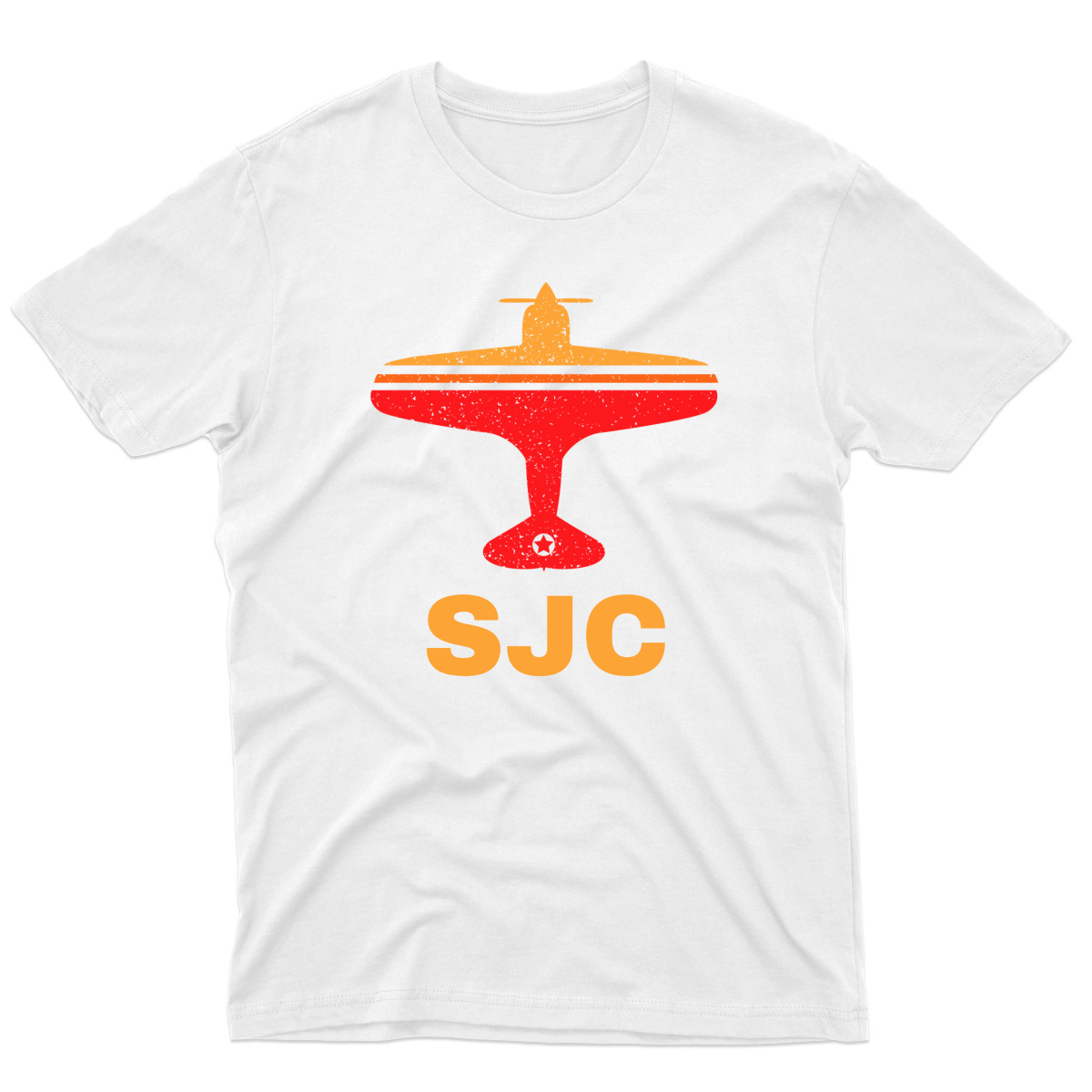 Fly San Jose SJC Airport Men's T-shirt | White