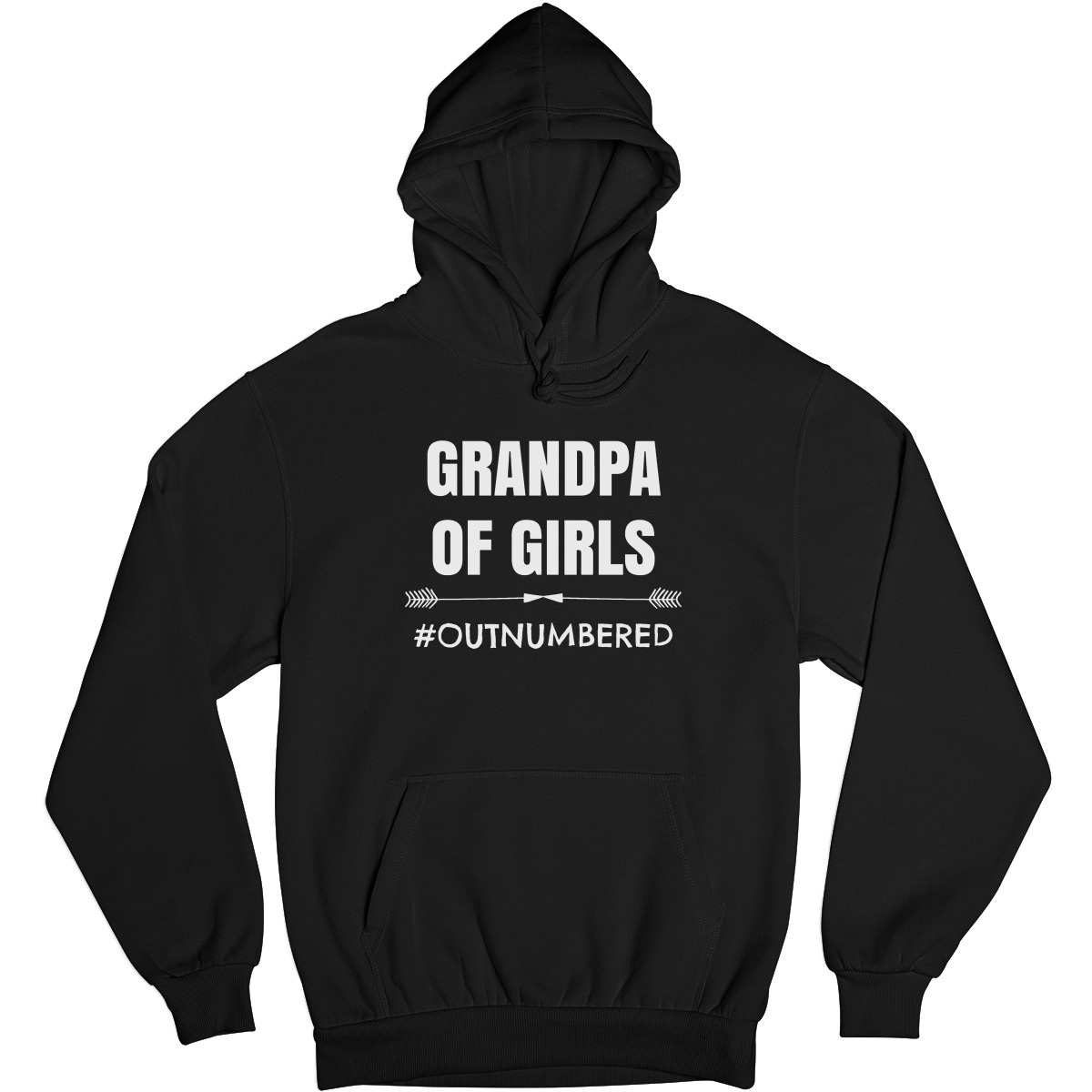 Grandpa of Girls Unisex Hoodie | Black