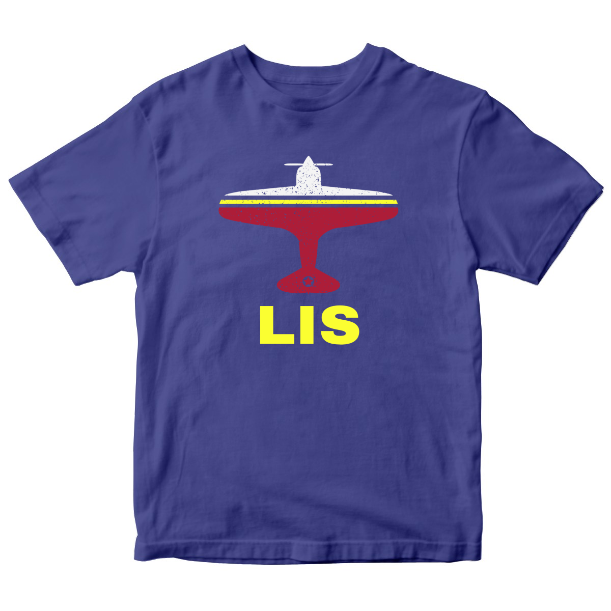 Fly Lisbon LIS Airport Kids T-shirt | Blue