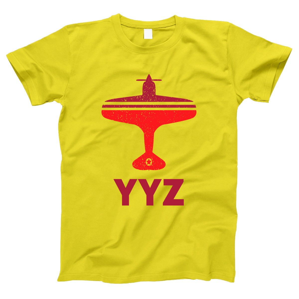 Fly Toronto YYZ Airport Women's T-shirt | Yellow
