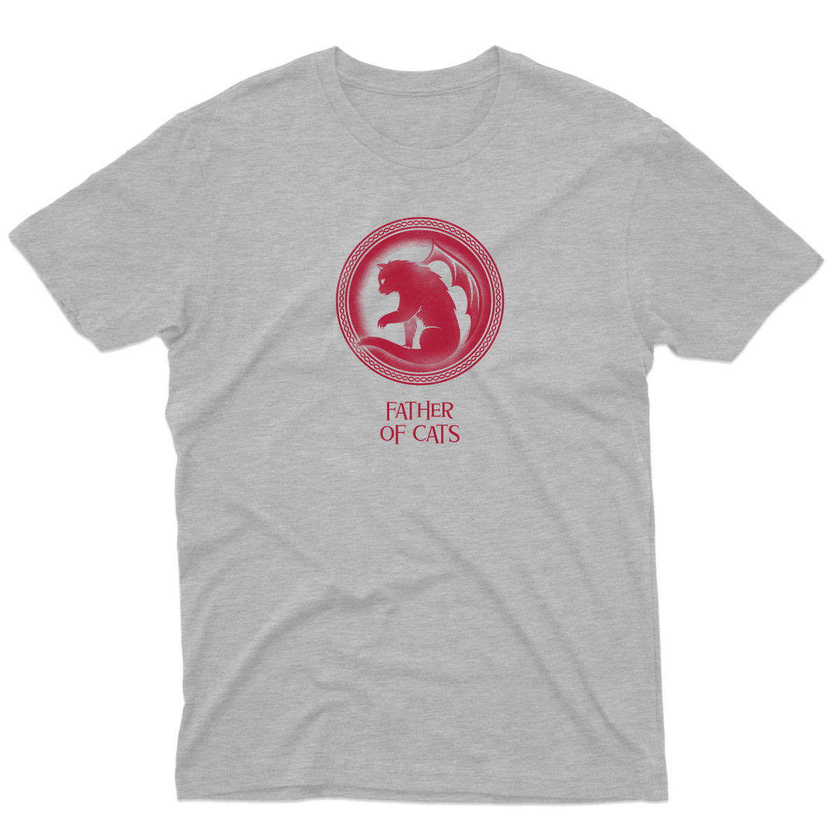 Father of Cats Men's T-shirt | Gray