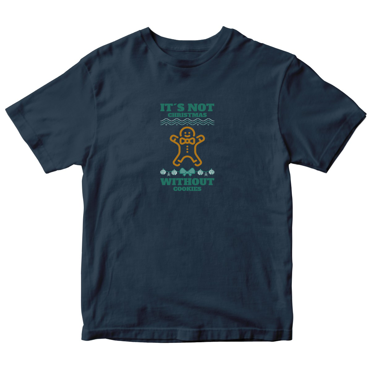 It's Not Christmas Without Cookies Kids T-shirt | Maroon