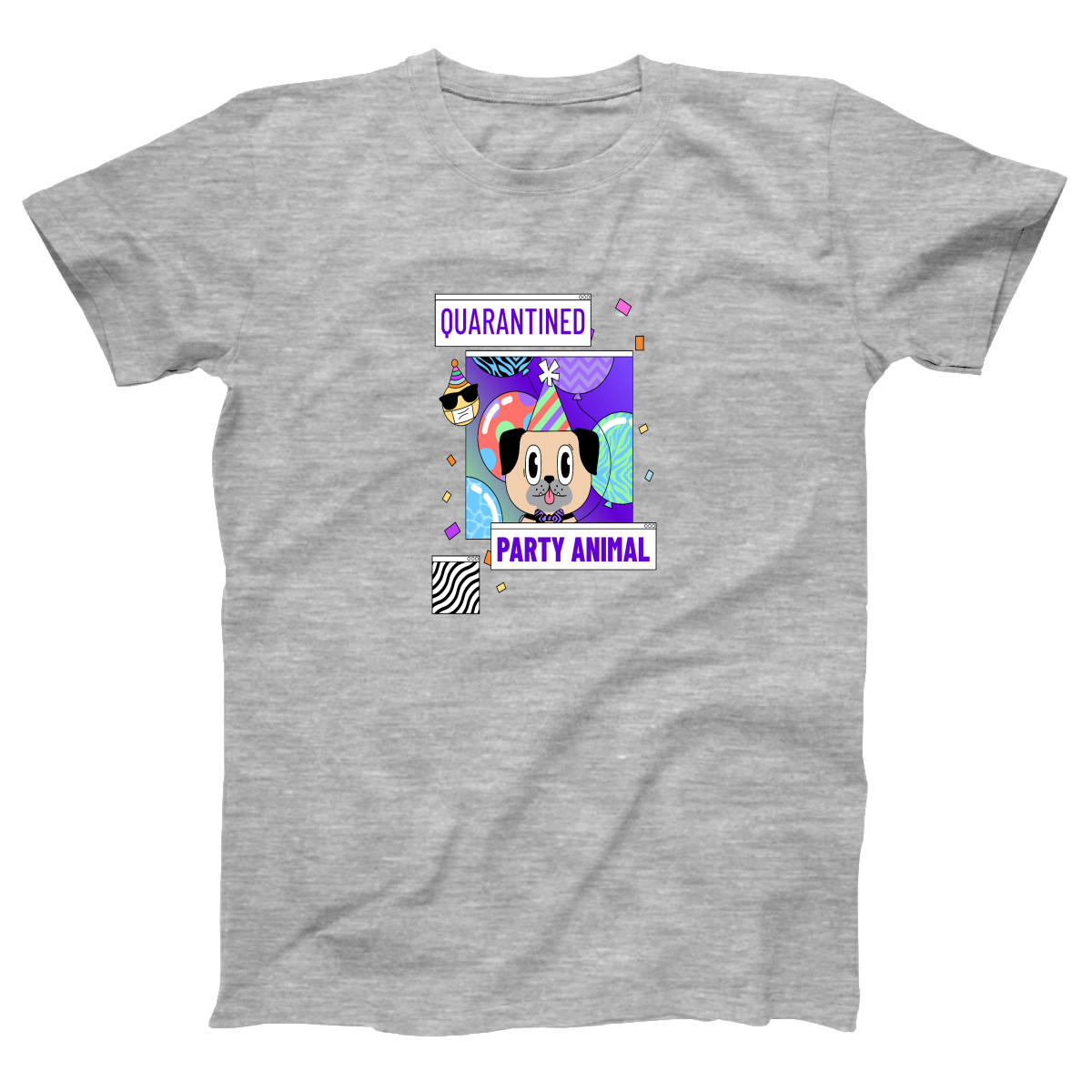 Quarantined Party Animal Women's T-shirt | Gray
