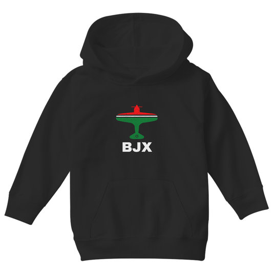 FLY Guanajuato BJX Airport Kids Hoodie | Black