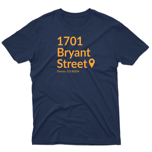 Denver Football Stadium Men's T-shirt | Navy