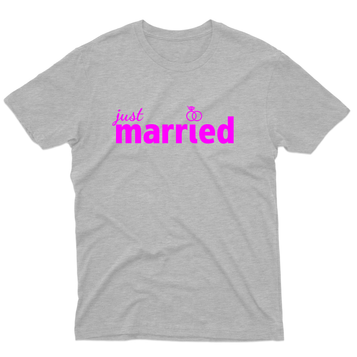 Just Married  Men's T-shirt | Gray