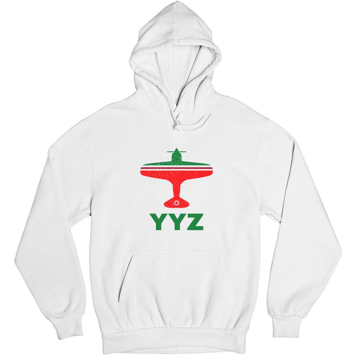 Fly Toronto YYZ Airport Unisex Hoodie | White