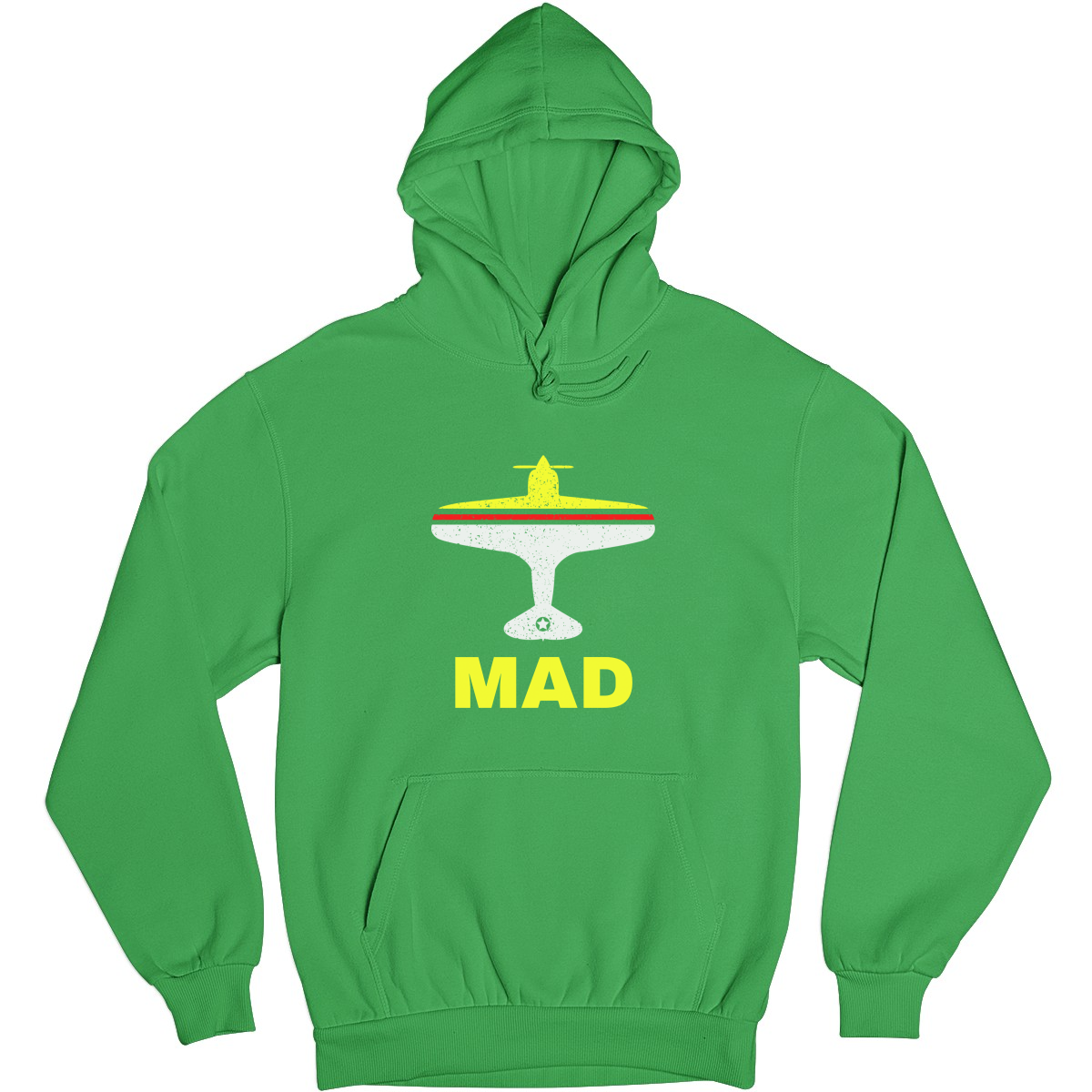 Fly Madrid MAD Airport Unisex Hoodie | Green