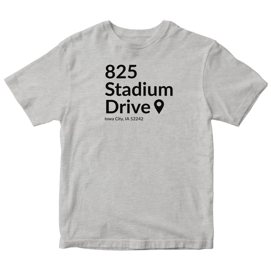 Iowa Football Stadium Kids T-shirt | Gray