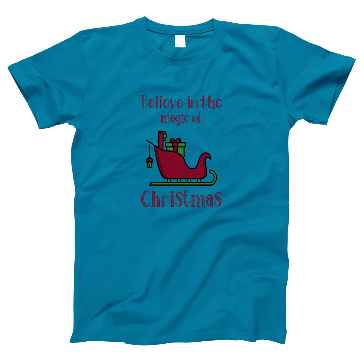 Believe in the Magic of Christmas Women's T-shirt | Turquoise
