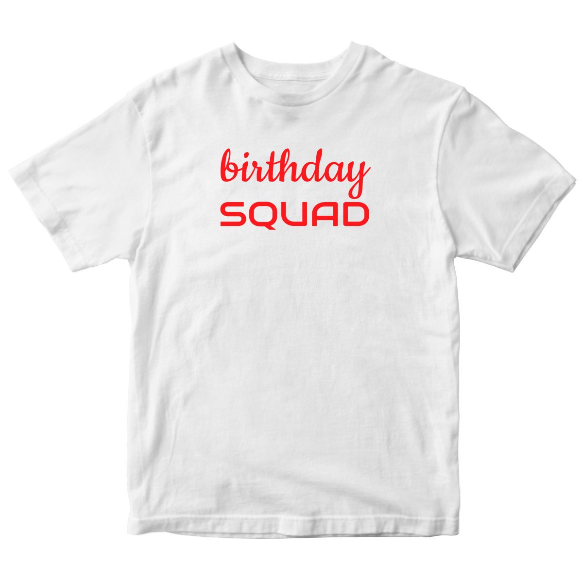 Birthday SQUAD Kids T-shirt | White