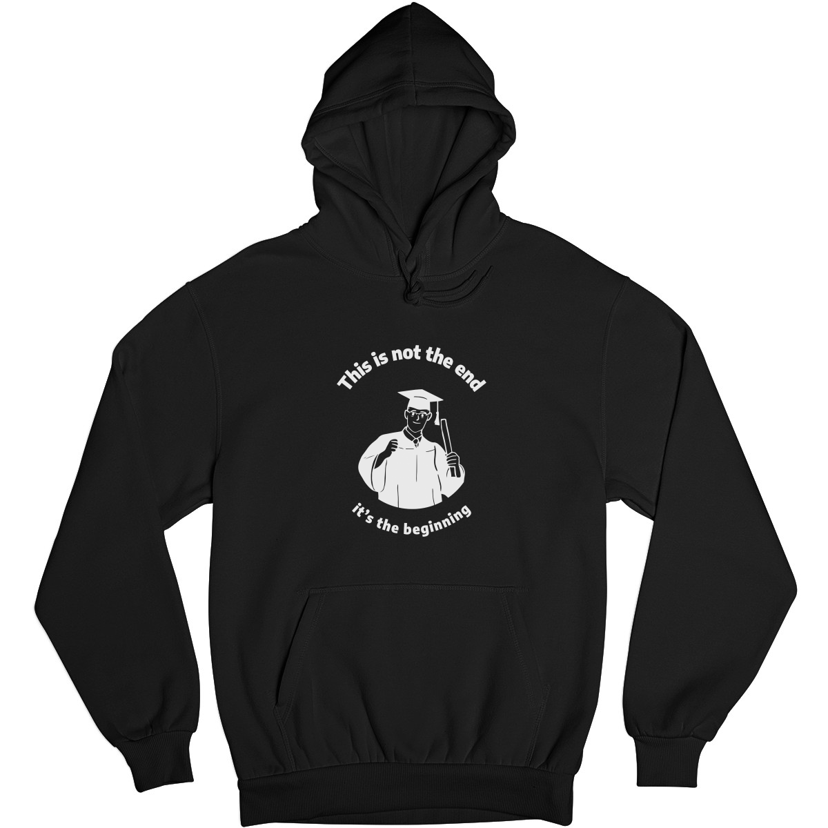 This Is Not The End It's The Beginning Unisex Hoodie | Black