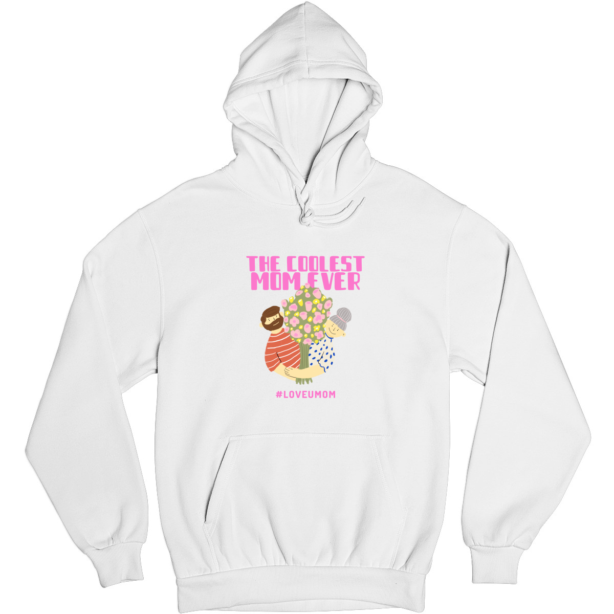Coolest Mom Ever Unisex Hoodie | White