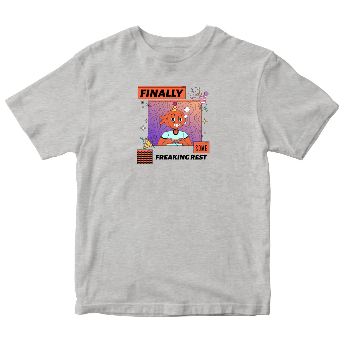 Finally Som Freaking Rest  Toddler T-shirt | Gray