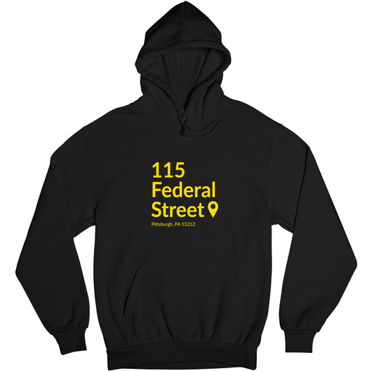 Pittsburgh Baseball Stadium Unisex Hoodie | Black