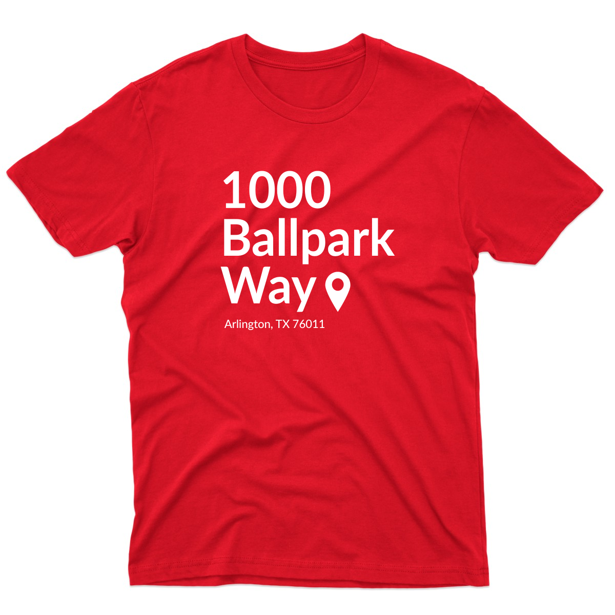 Texas Baseball Stadium Men's T-shirt | Red