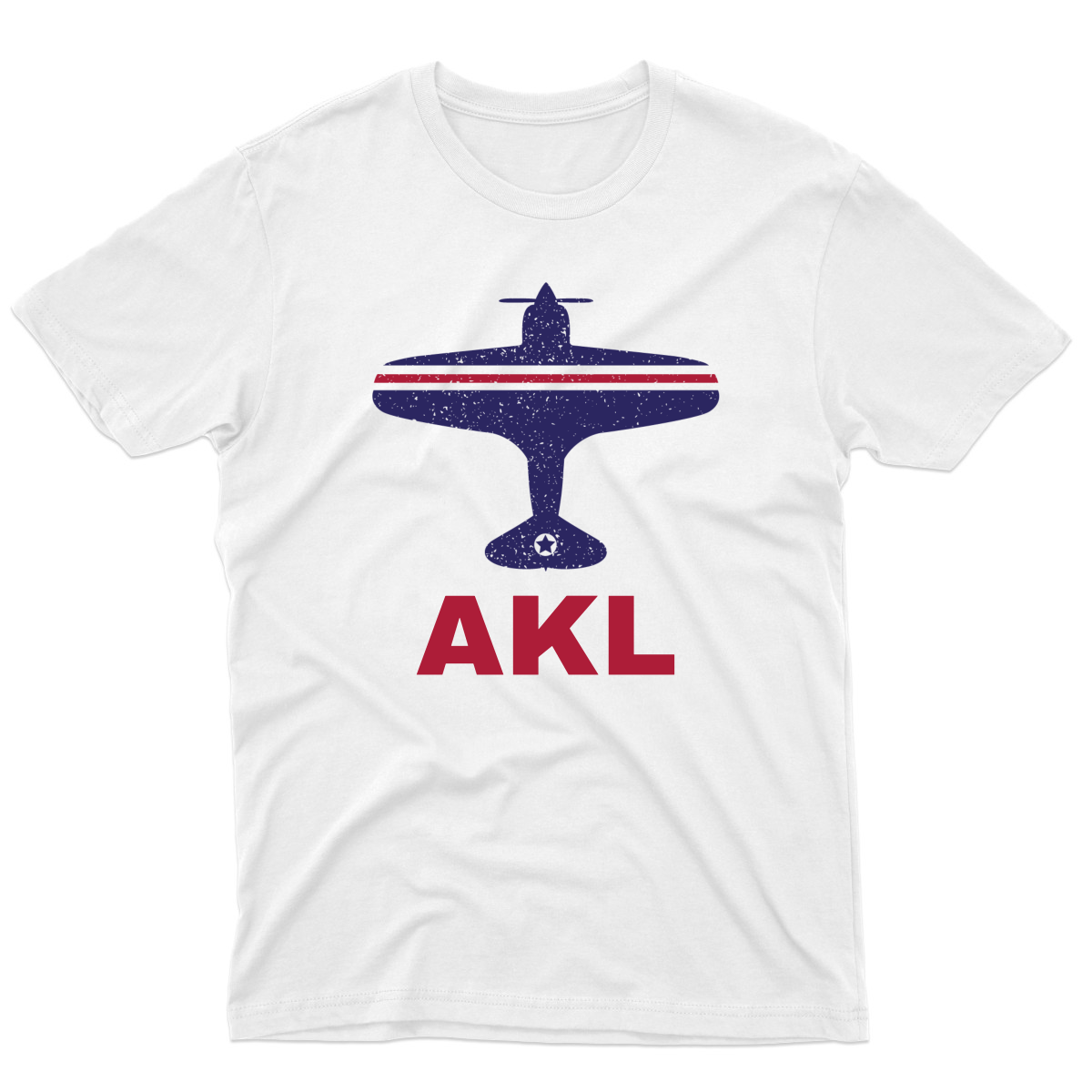 Fly Auckland AKL Airport Men's T-shirt | White