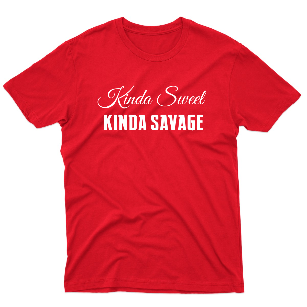 Kinda Sweet Kinda Savage Men's T-shirt | Red