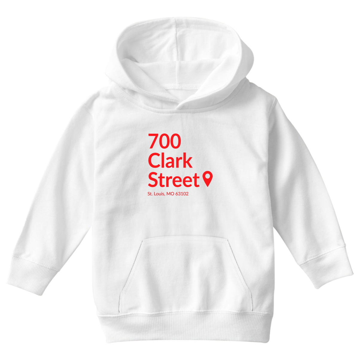 St. Louis Baseball Stadium Kids Hoodie | White