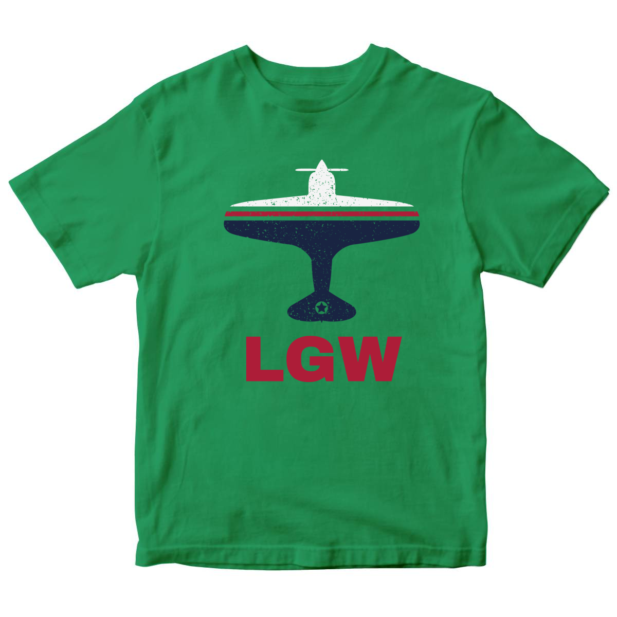 Fly London LGW Airport Kids T-shirt | Green