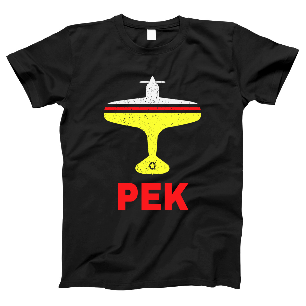 Fly Beijing PEK Airport Women's T-shirt | Black