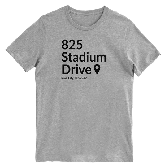 Iowa Football Stadium Men's T-shirt | Gray