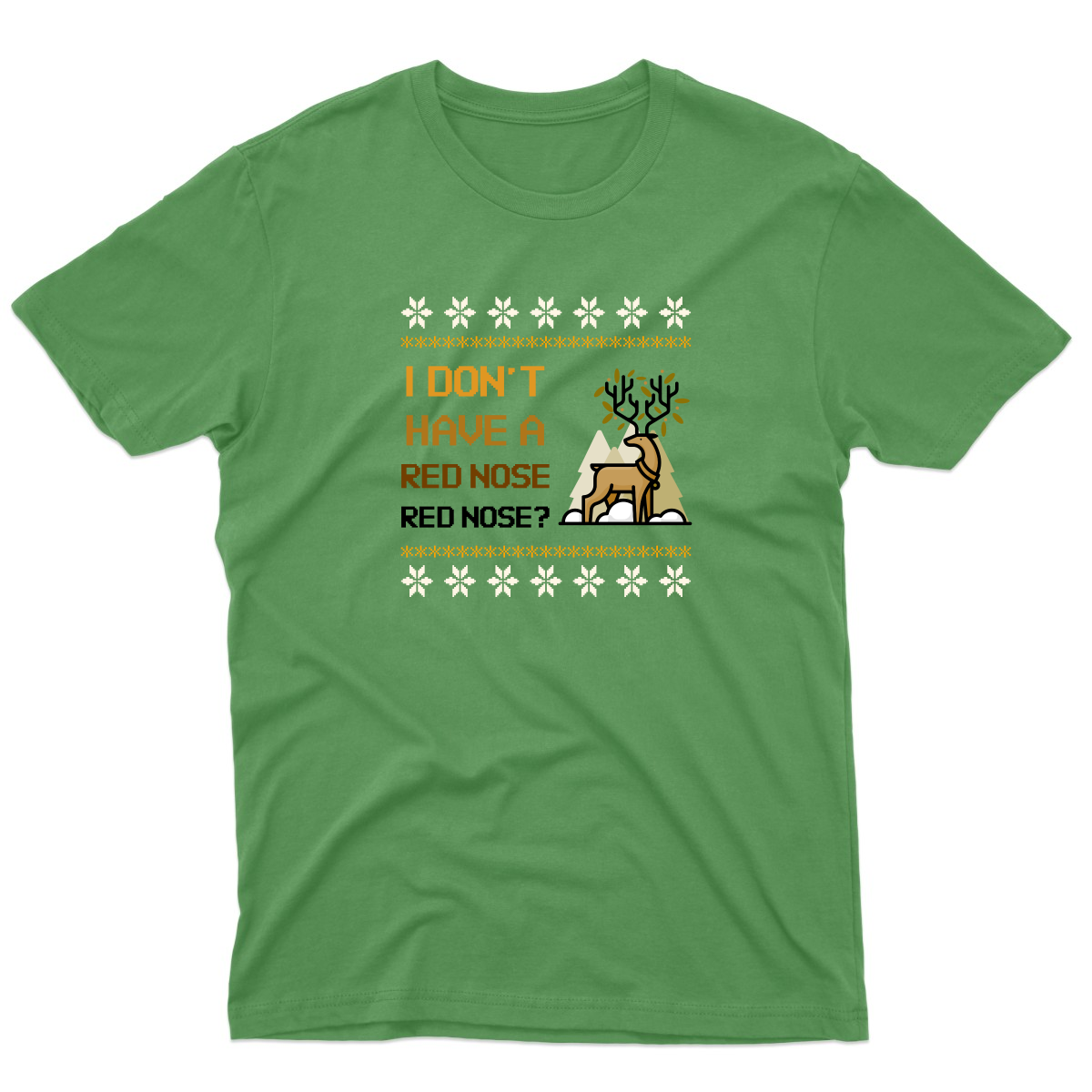 2021 Ugly Sweater Christmas Party Men's T-shirt | Green