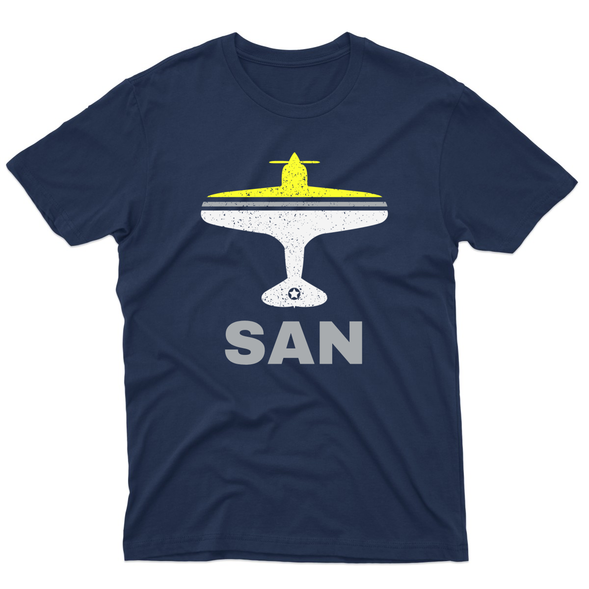 Fly San Diego SAN Airport Men's T-shirt | Navy