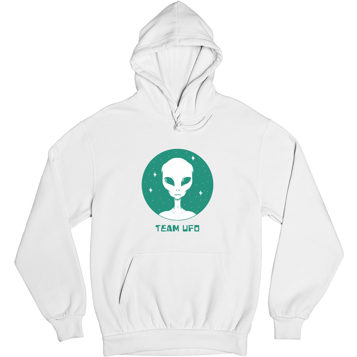 Team UFO Unisex Hoodie | White