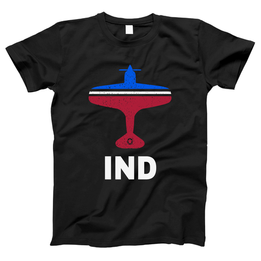 Fly Indianapolis IND Airport Women's T-shirt | Black