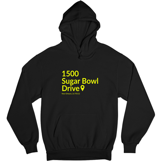 New Orleans Football Stadium Unisex Hoodie | Black