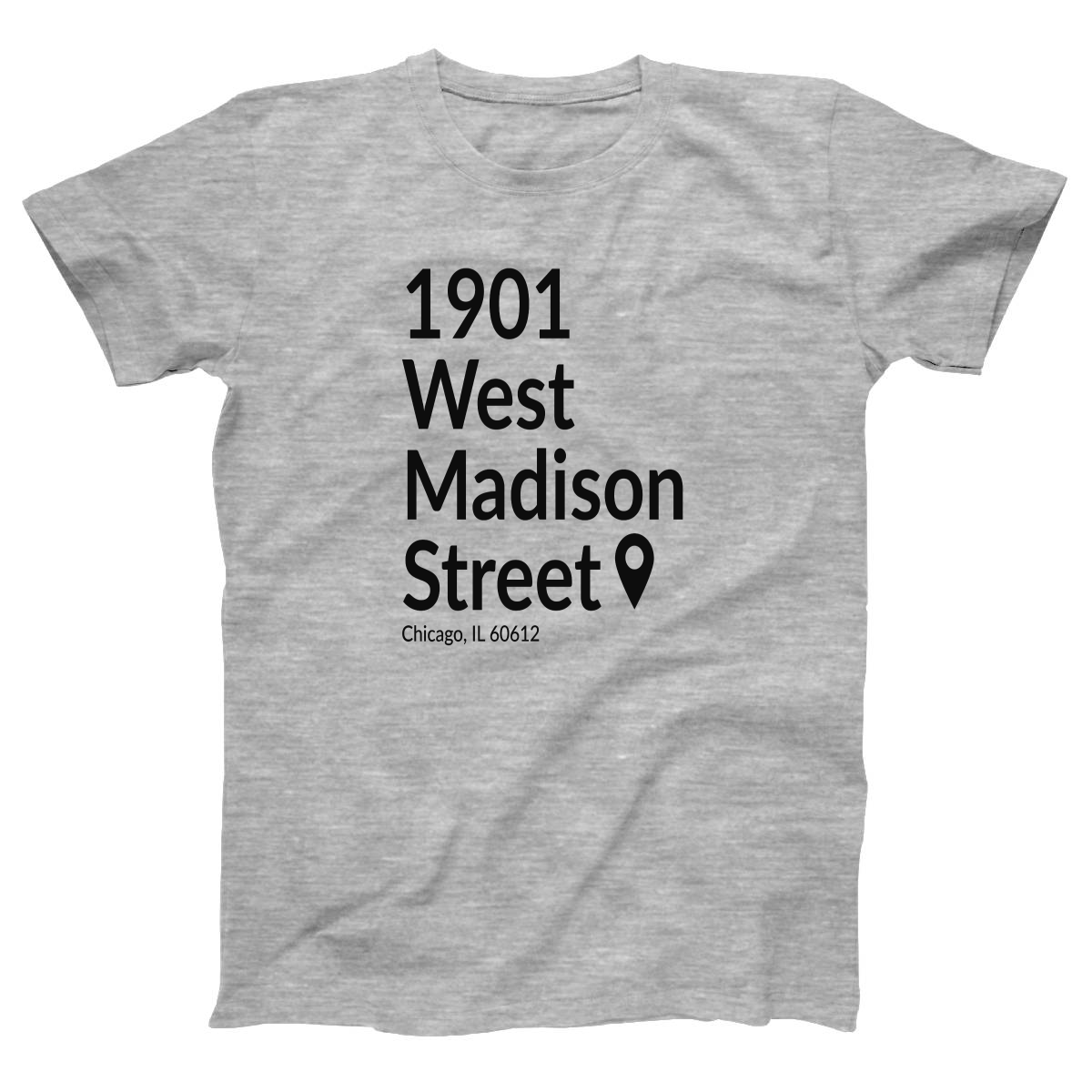 Chicago Basketball & Hockey Stadium Women's T-shirt | Gray