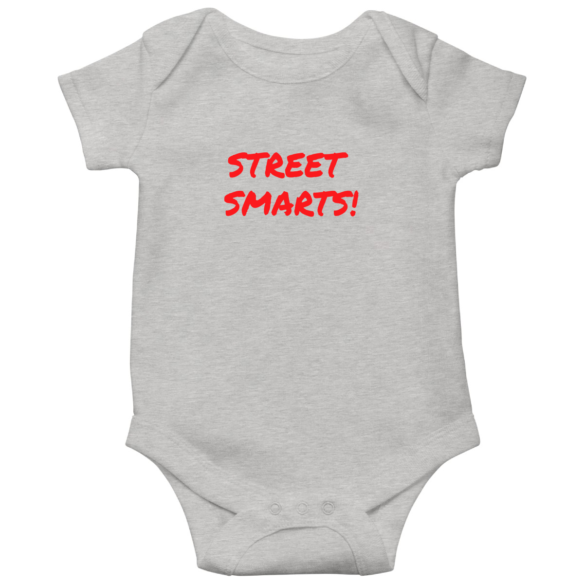 Street Smarts  Baby Bodysuits | Gray