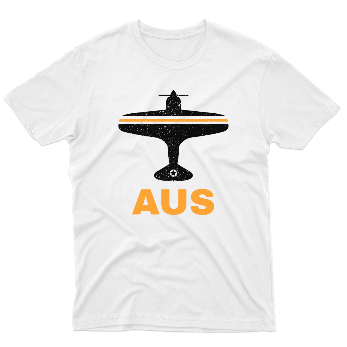 Fly Austin AUS Airport Men's T-shirt | White