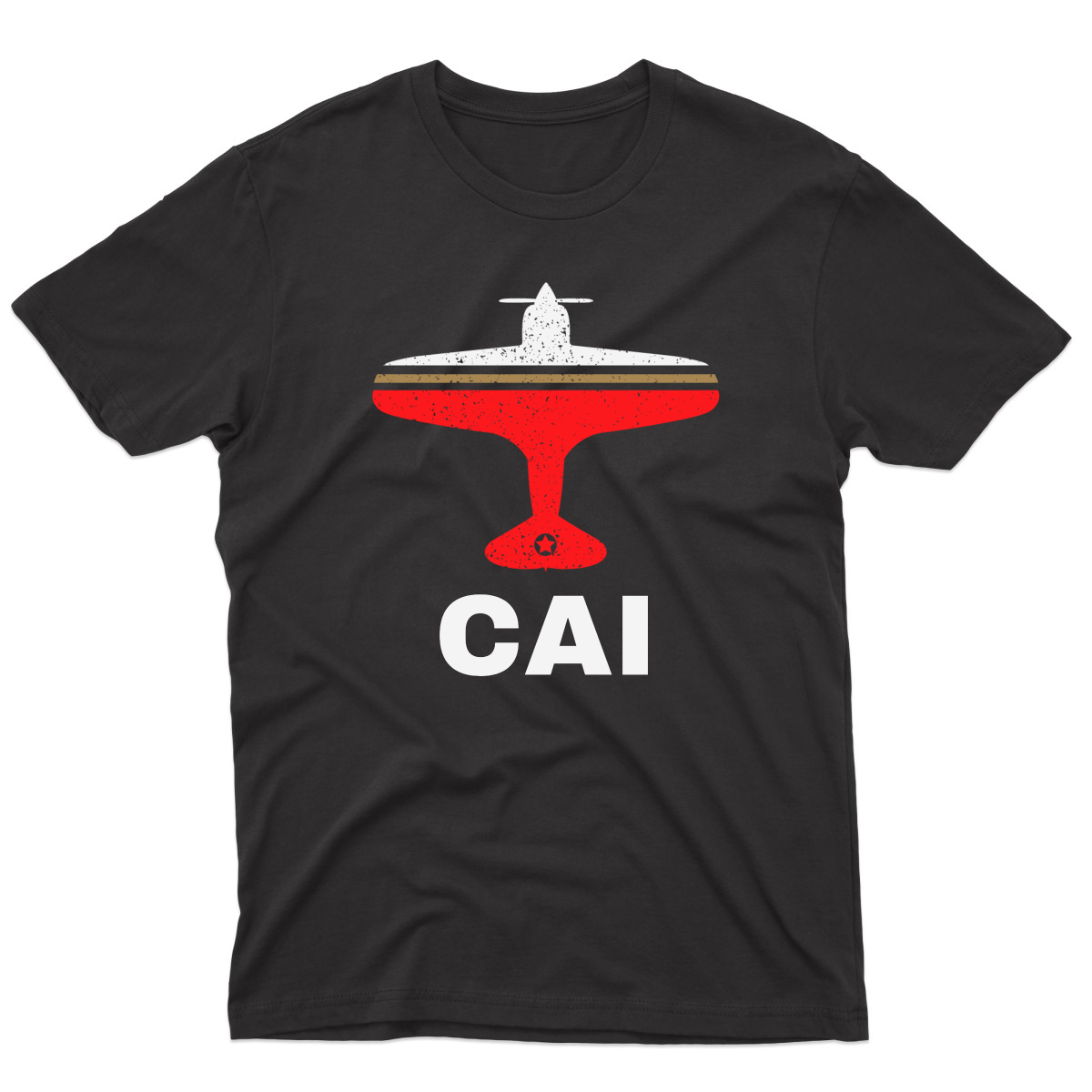 Fly Cairo CAI Airport Men's T-shirt | Black