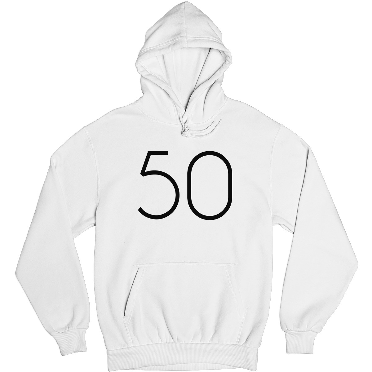 Big 50 Unisex Hoodie | White