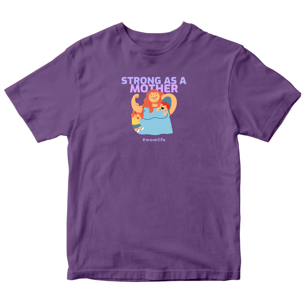 Strong as a Mother Toddler T-shirt | Purple