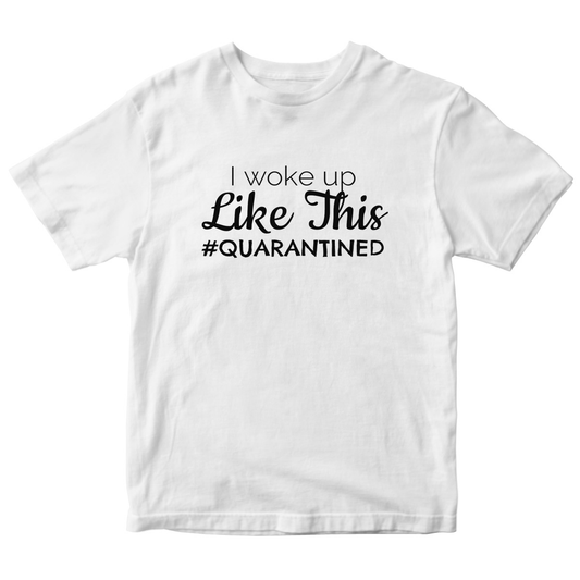I WOKE UP Kids T-shirt | White