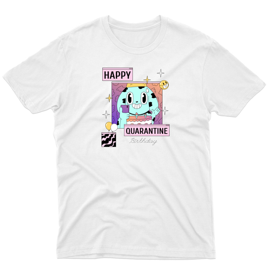 Happy Quarantine Birthday Men's T-shirt | White