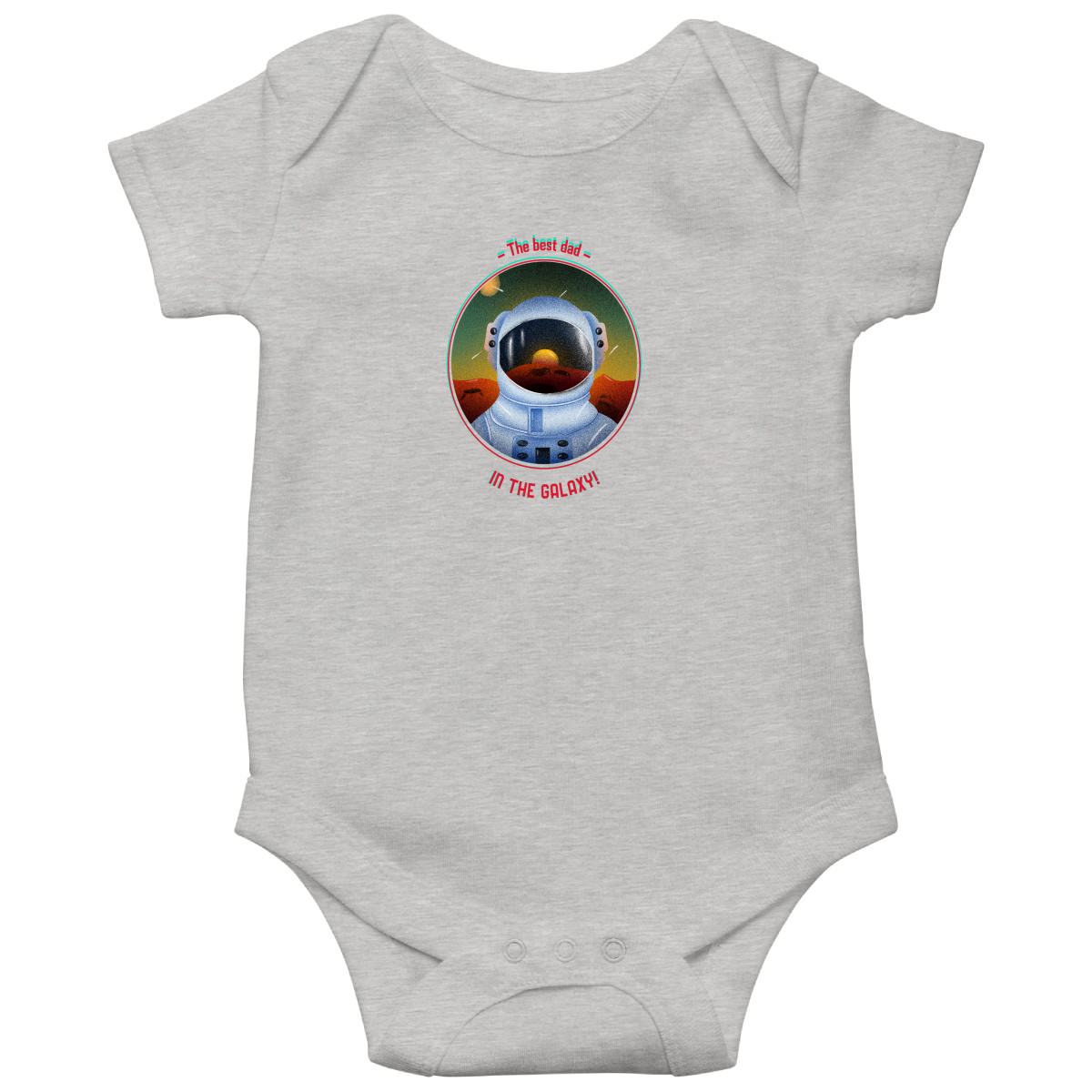 The Best Dad in the Galaxy Baby Bodysuits | Gray