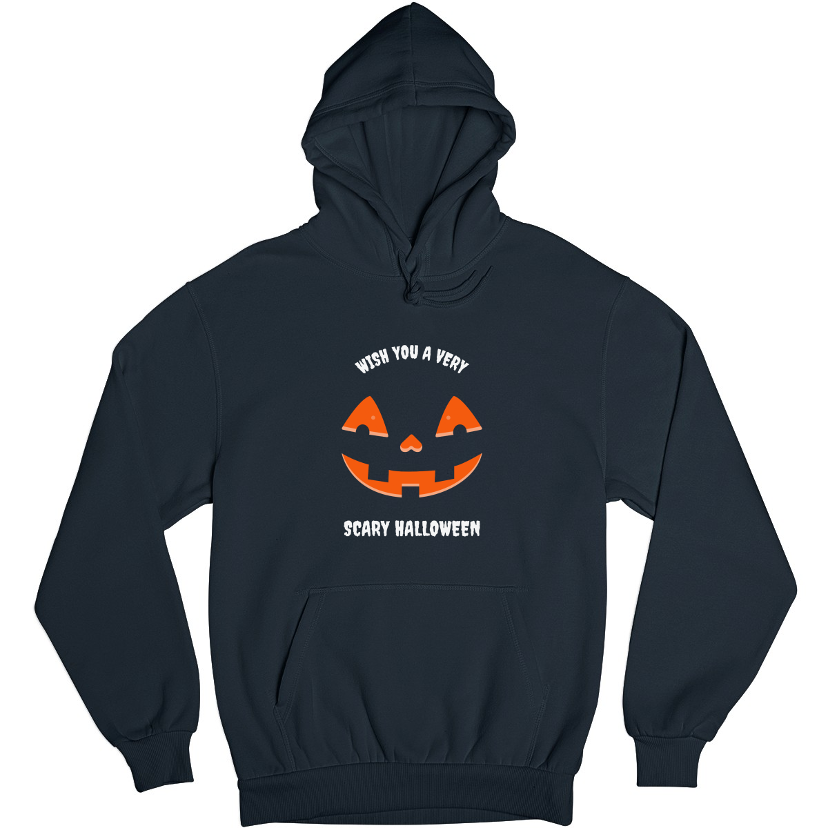 Wish You a Very Scary Halloween Unisex Hoodie | Navy