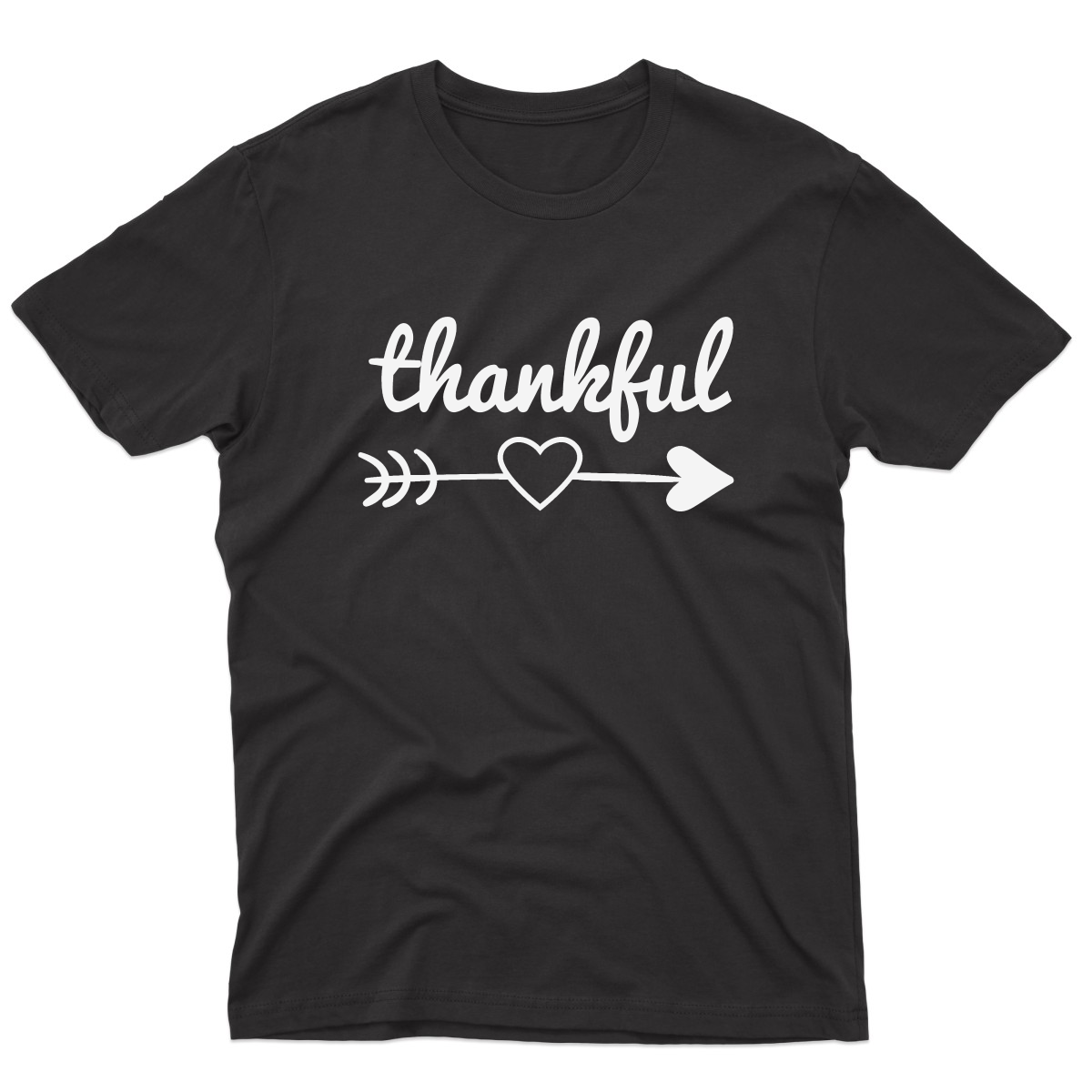 Thankful Heart Men's T-shirt | Black