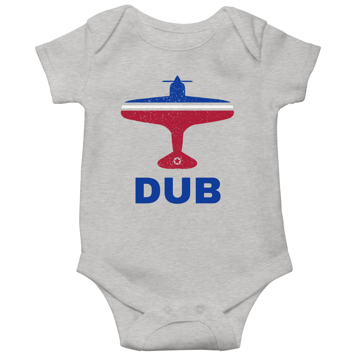 Fly Dublin DUB Airport  Baby Bodysuits | Gray