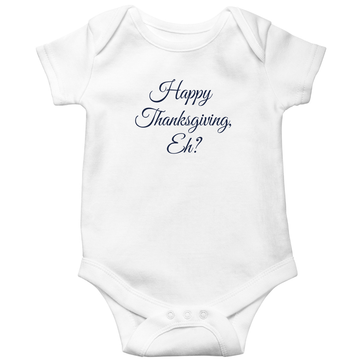 Canadian Thanksgiving Eh? Baby Bodysuits | White