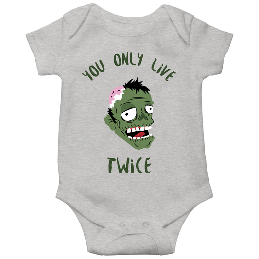 You Only Live Twice Baby Bodysuits | Gray