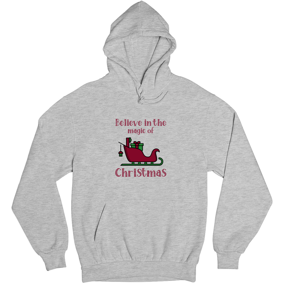 Believe in the Magic of Christmas Unisex Hoodie | Gray