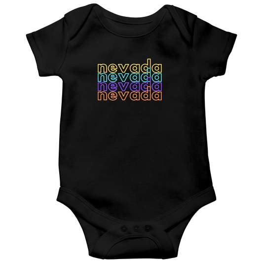 Nevada Baby Bodysuit | Black