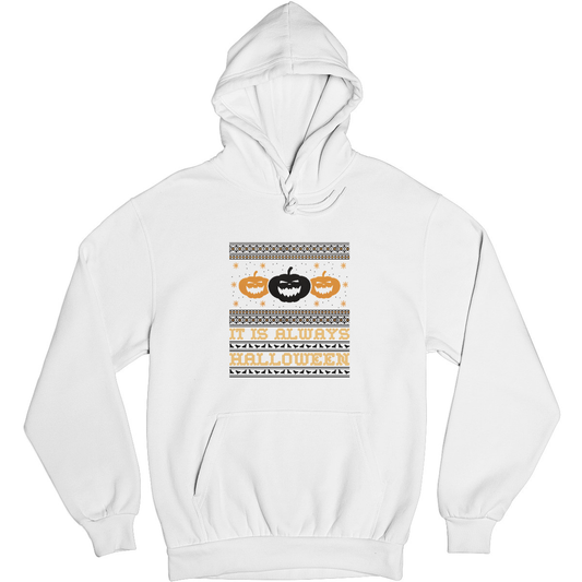 It's Always Halloween Unisex Hoodie | White