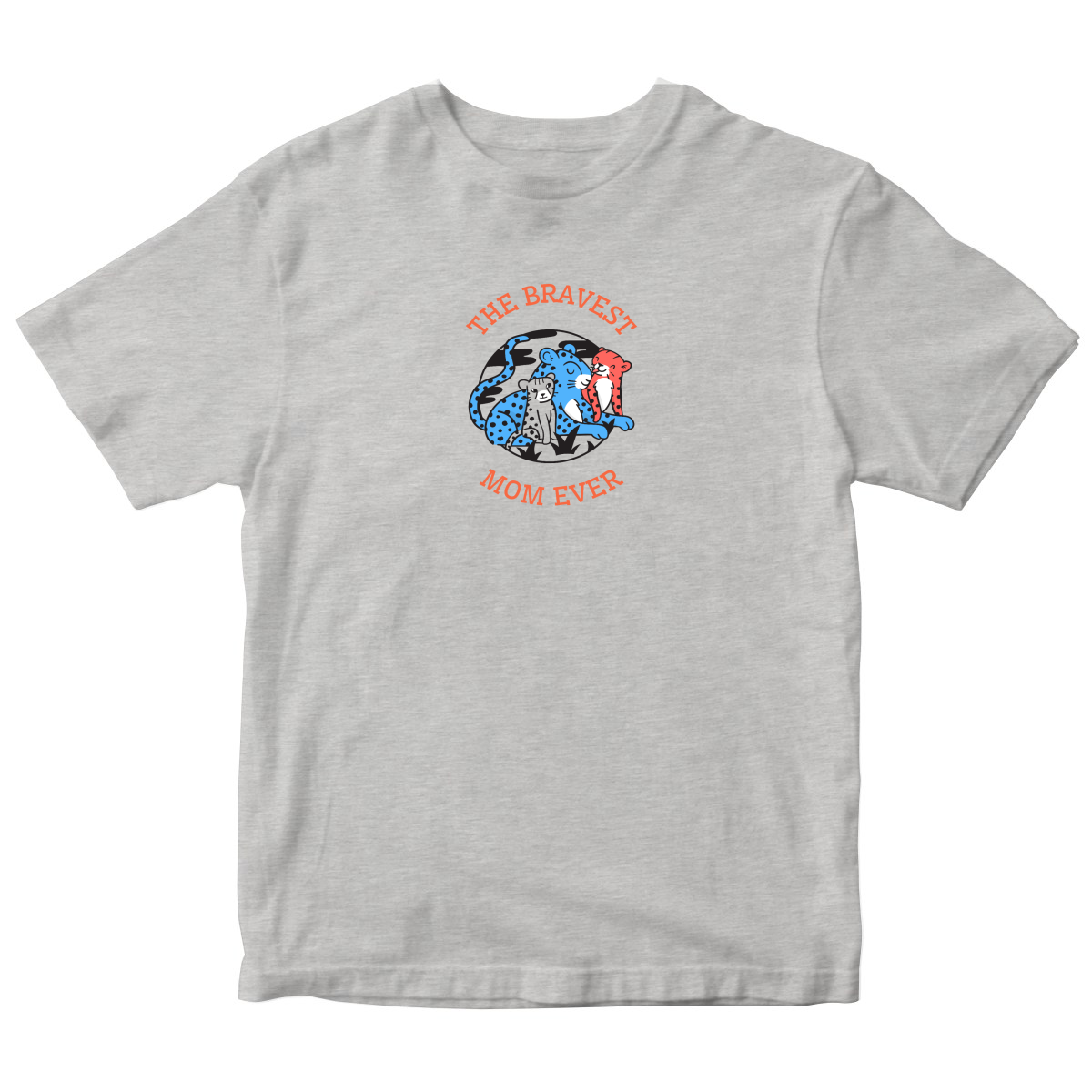 The Bravest Mom Ever Toddler T-shirt | Gray